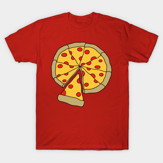 Pizza Pie and Pizza Slice T-Shirt by saradaboru